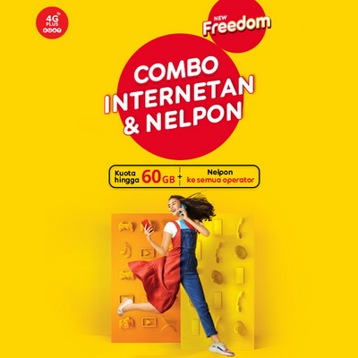 Paket Data Indosat - Freedom Combo - Freedom Combo 4 GB / 30 Hari